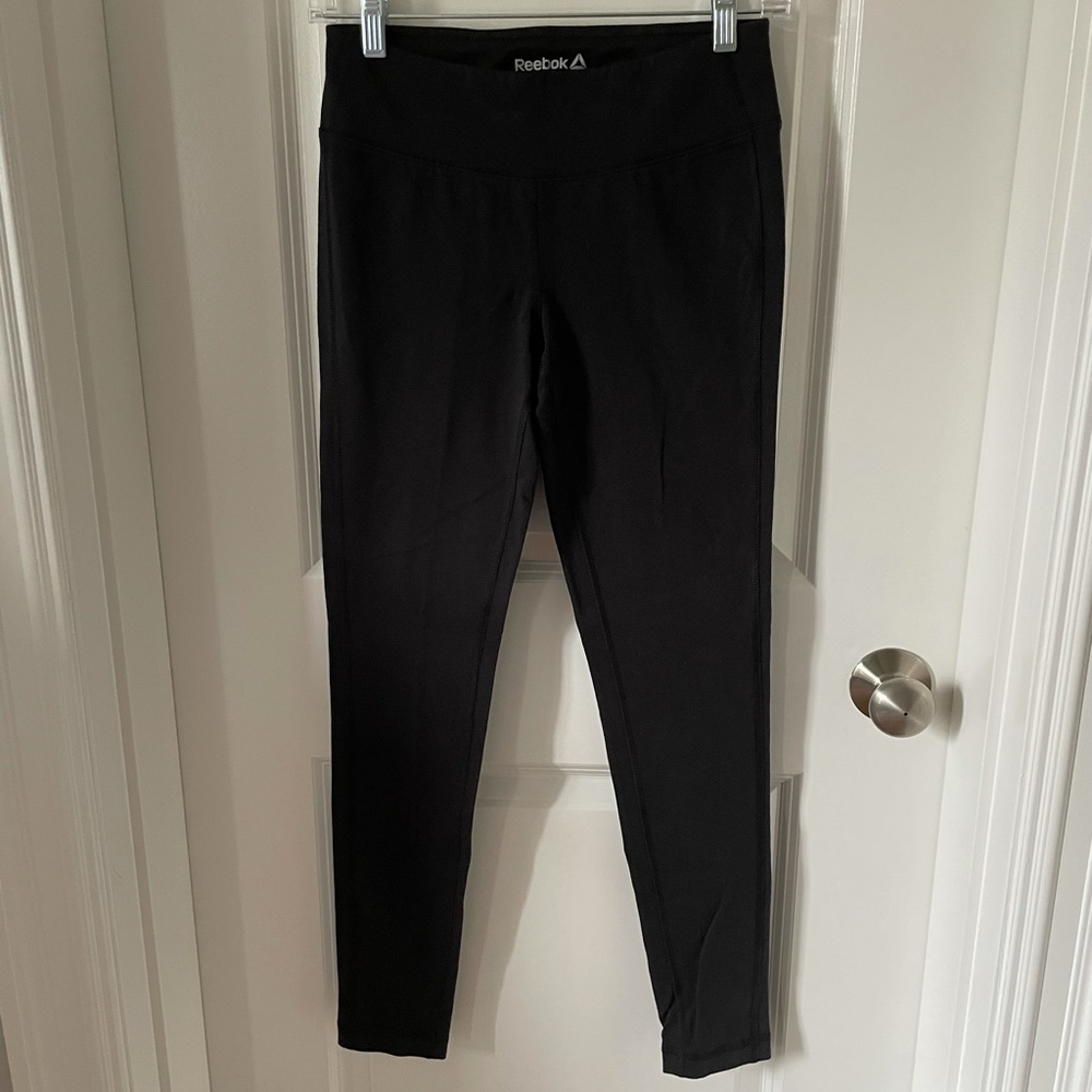 Black Reebok leggings. Women’s size S.